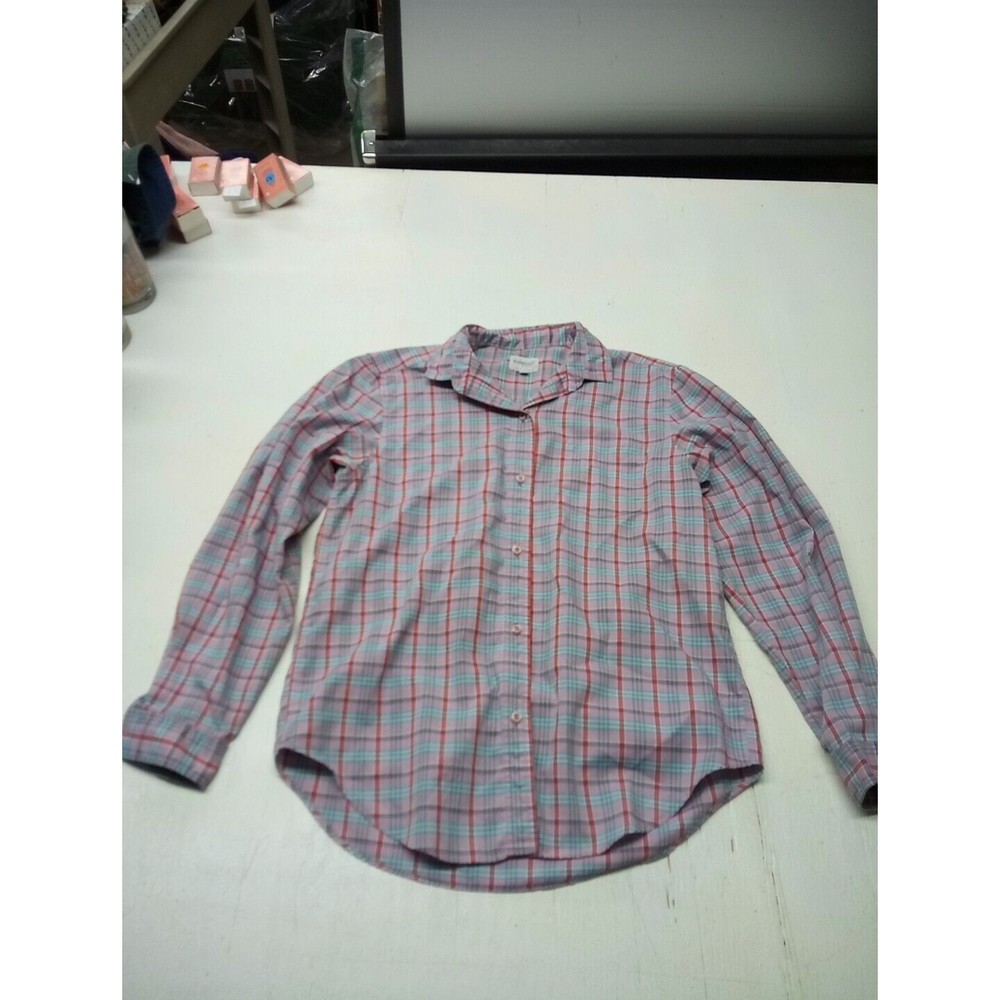 Kimberly by Bayard Women's Plaid Casual  Button Up Long Sleeve Size 8